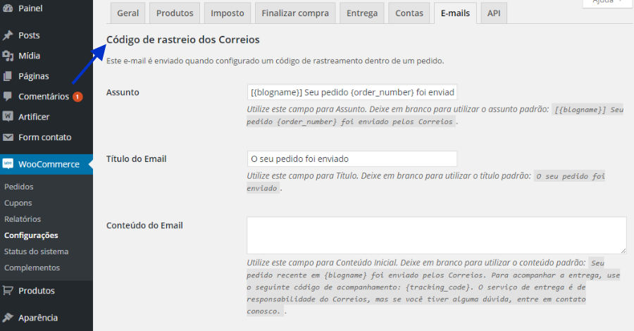WooConfigEmailCodigoRastreio1.png